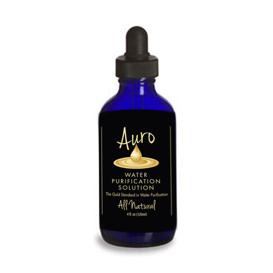 Auro Gold in Cobalt Blue Glass 120ml