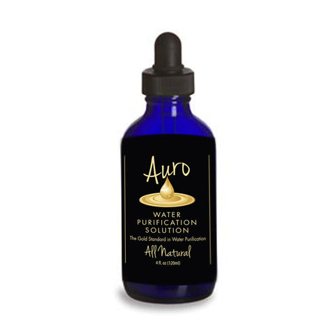 Auro Gold in Cobalt Blue Glass 120ml